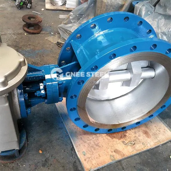 Vàlvules de papallona de triple de soldadura de soldadura