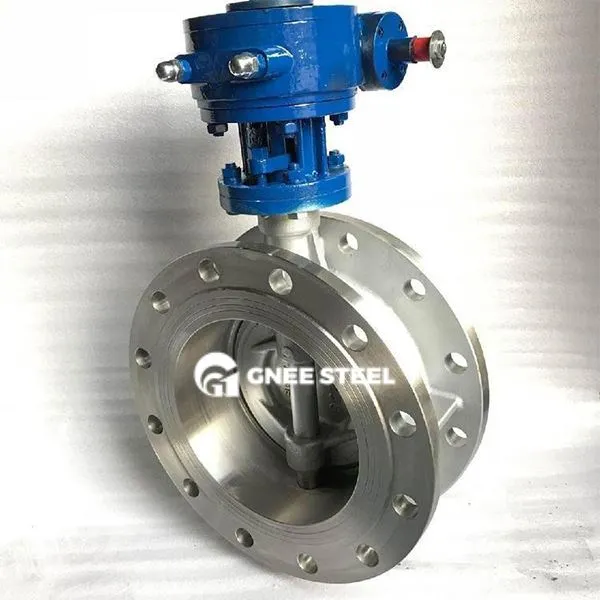 Vàlvula de papallona de doble brida