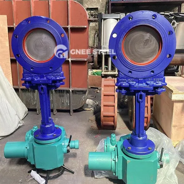 Vàlvules de porta de ganivet accionades elèctriques