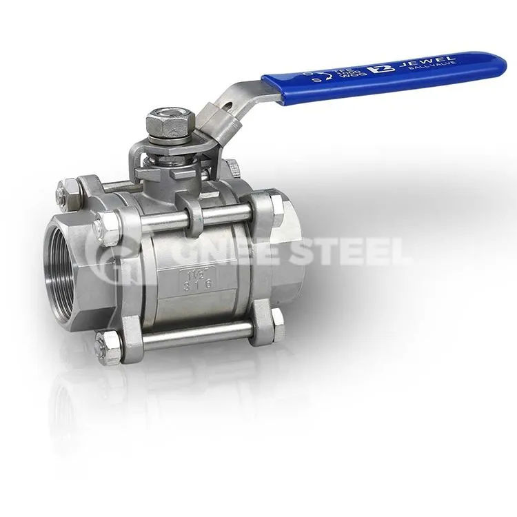 Vàlvula de bola 3-peça d'acer forjat