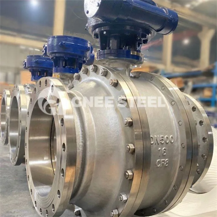 Vàlvula de bola muntada amb muñón forjat