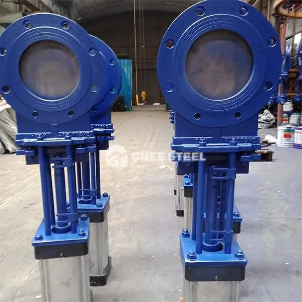 Vàlvula de porta de ganivet d'alta pressió