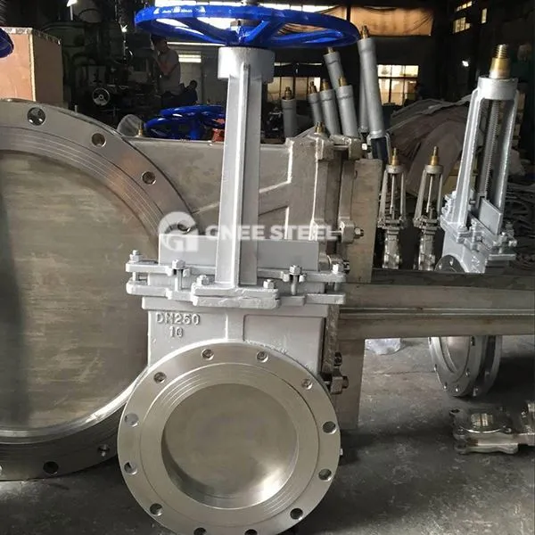 Vàlvula de porta de ganivet resistent